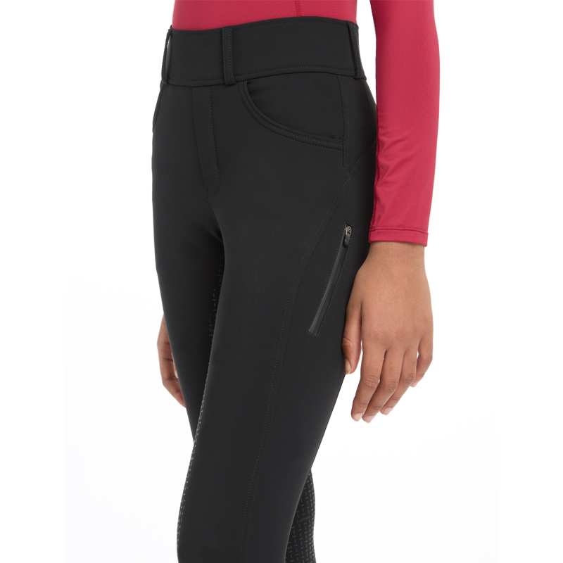 LeMieux Young Rider Ella Winter Breggings - Black-5