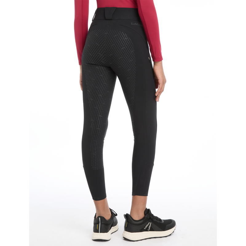 LeMieux Young Rider Ella Winter Breggings - Black-3