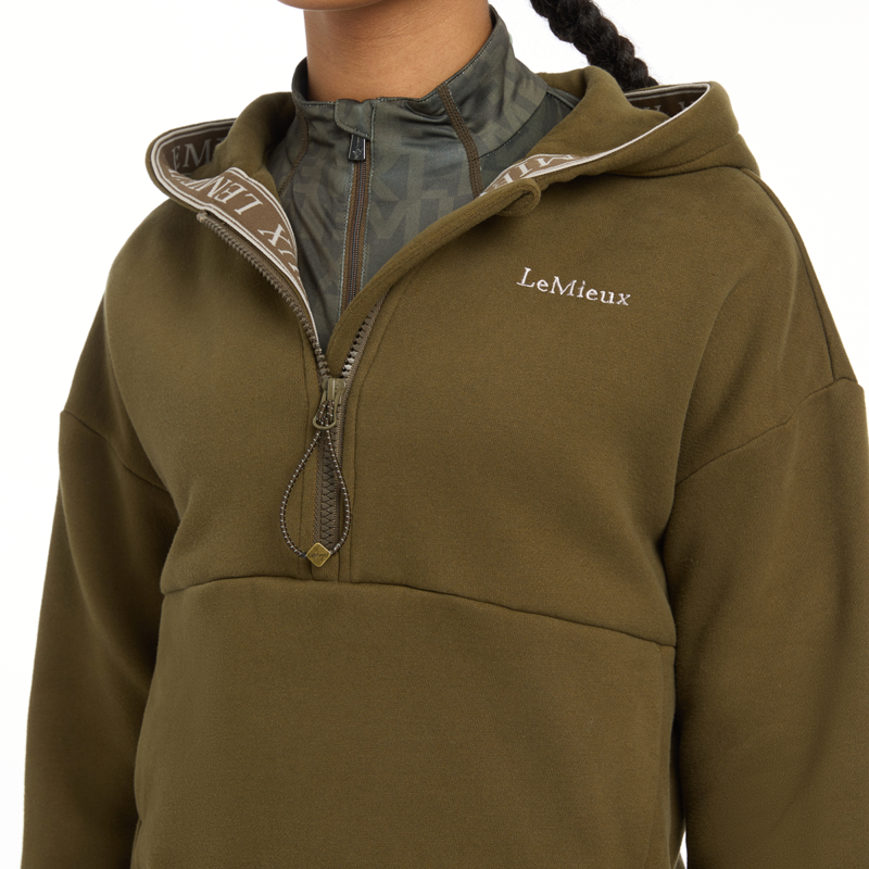 LeMieux Young Rider Hettie Half Zip Hoodie - Alpine-5