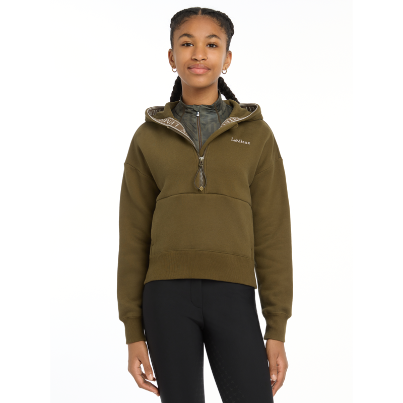 LeMieux Young Rider Hettie Half Zip Hoodie - Alpine-3