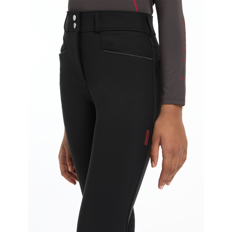 LeMieux Young Rider Izzy Knee Grip Breeches - Black-4