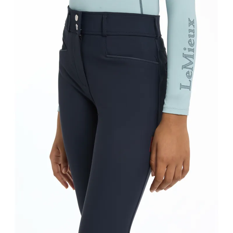 LeMieux Young Rider Izzy Knee Grip Breeches - Navy-2