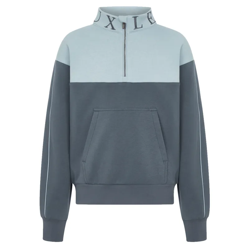 LeMieux Young Rider Kate Quarter Zip Sweat - Petrol/Glacier