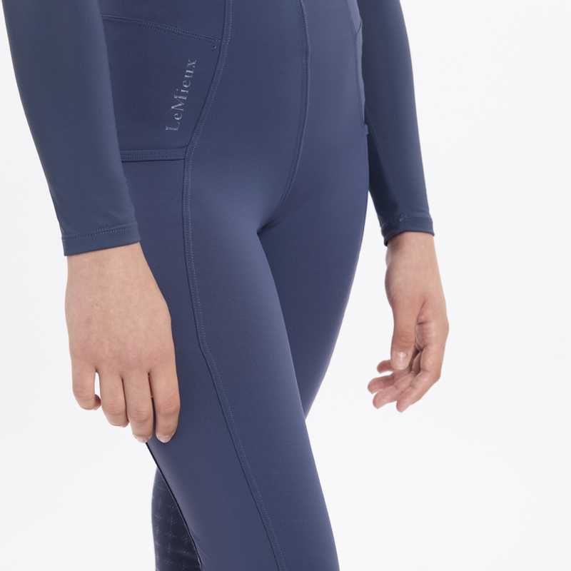 LeMieux Young Rider Orla Pull Ons - Dusk Blue-3
