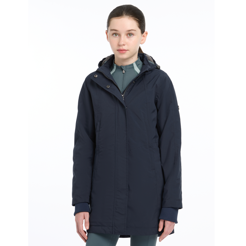 LeMieux Young Rider Skye Waterproof Coat - Navy-3