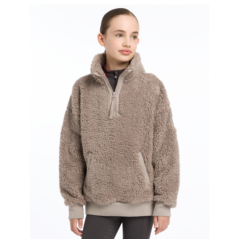 LeMieux Young Rider Tia Teddy Fleece - Ash-3