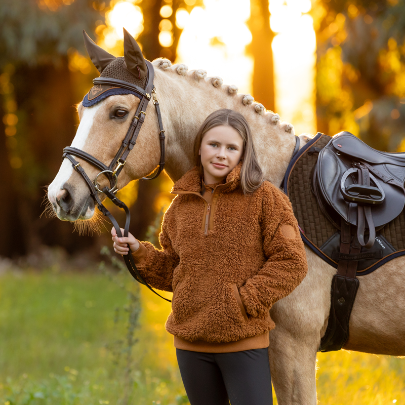 LeMieux Young Rider Tia Teddy Fleece - Ginger-6