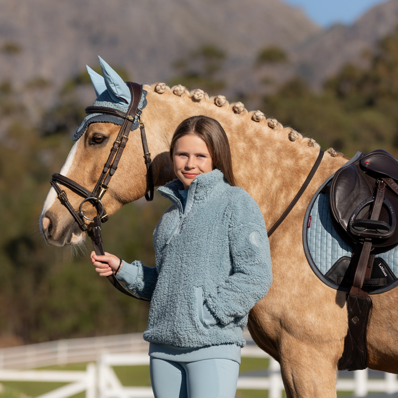 LeMieux Young Rider Tia Teddy Fleece - Glacier-6