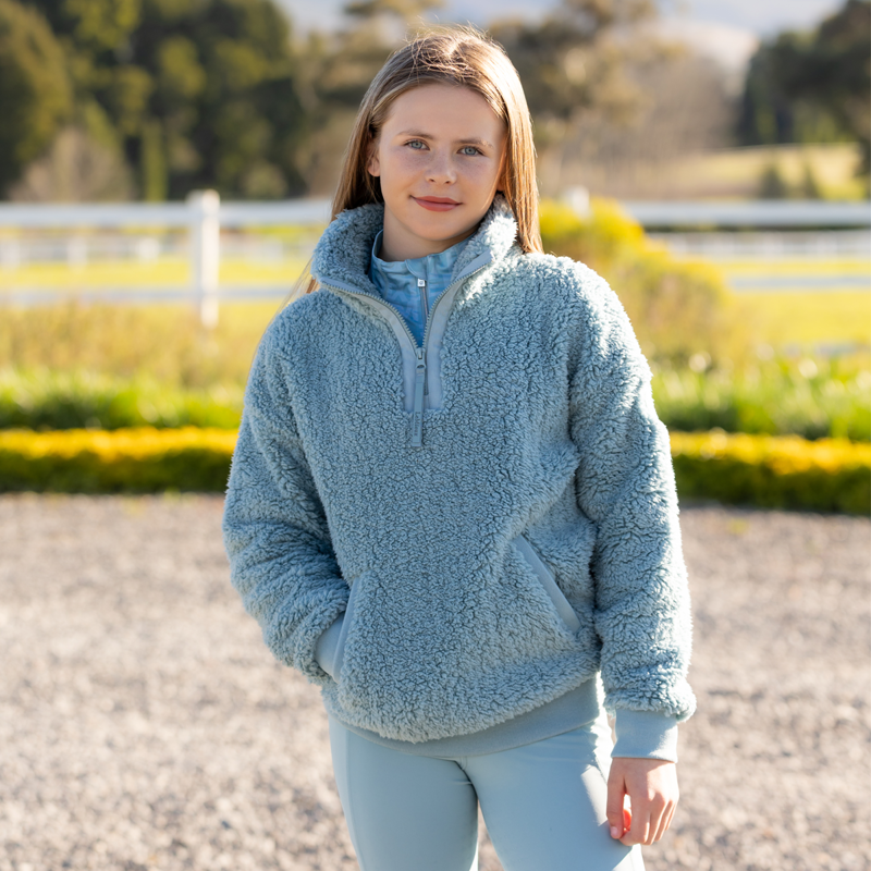 LeMieux Young Rider Tia Teddy Fleece - Glacier-5