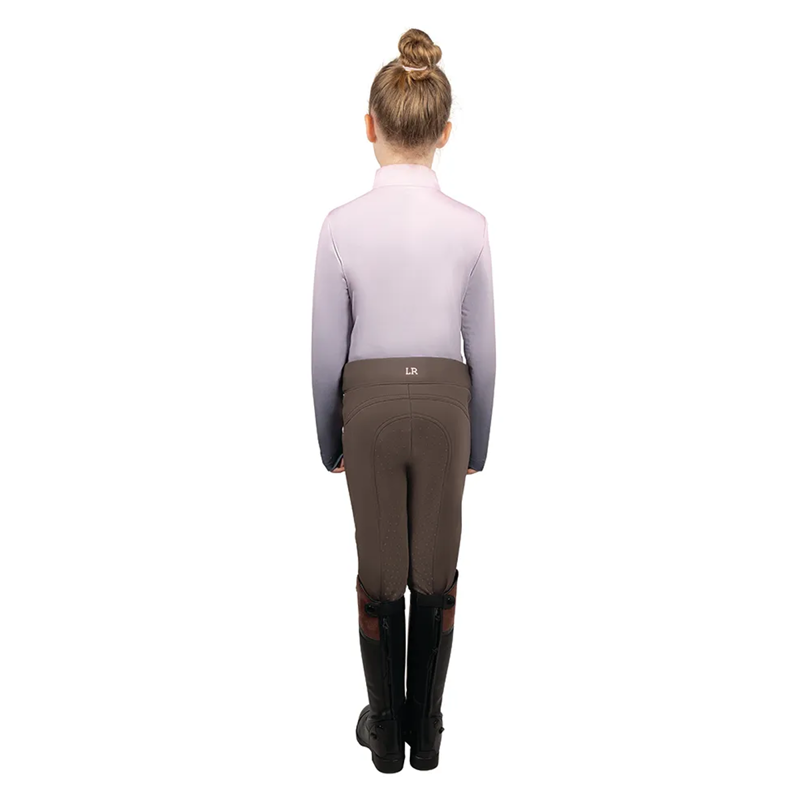 Little Rider Lucky Pony Riding Tights - Grey/Pink-2