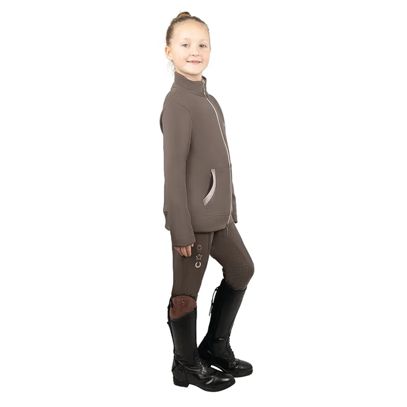 Little Rider Lucky Pony Zip Jacket - Grey/Pink-1