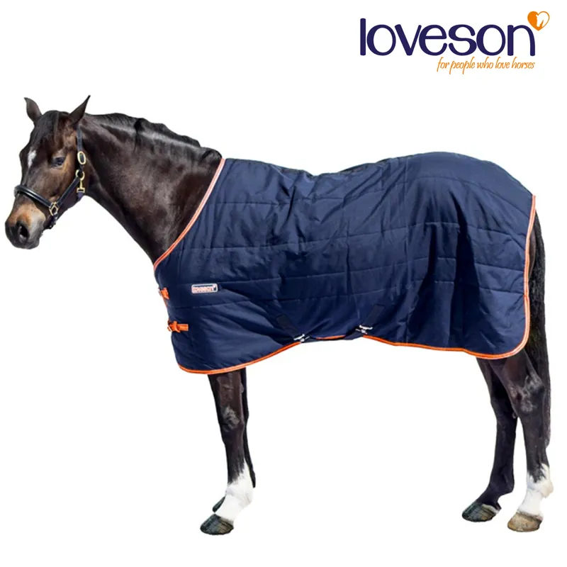 Loveson 300g Stable Rug - Navy/Orange