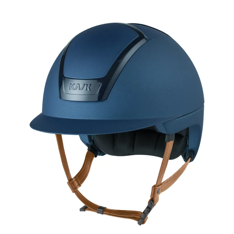 Kask Nemesi Metal Standard Peak Riding Hat - Cobalt Blue-1