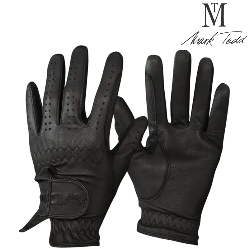 Mark Todd Leather Riding/Show Gloves - Black