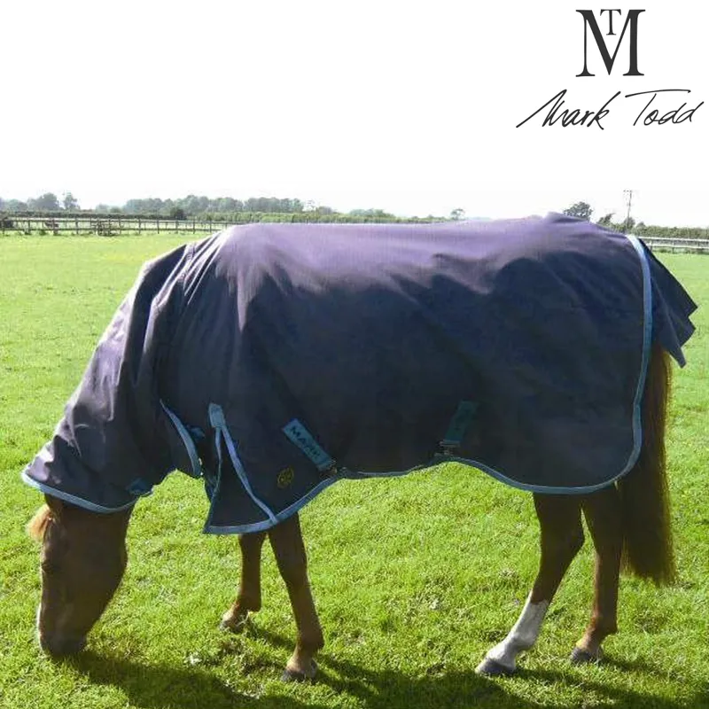 Mark Todd Heavyweight Pony Combo Turnout Rug - Navy/Ocean Blue