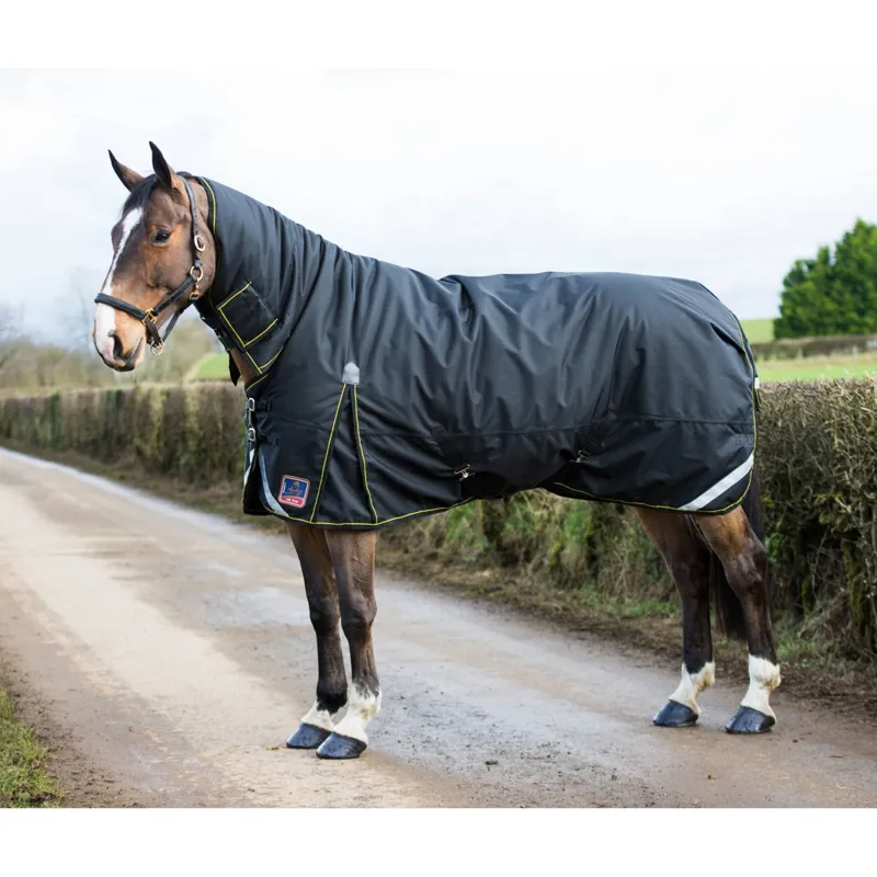 Mackey Lugnaquilla Plus Heavyweight Turnout Rug - Black/Gold