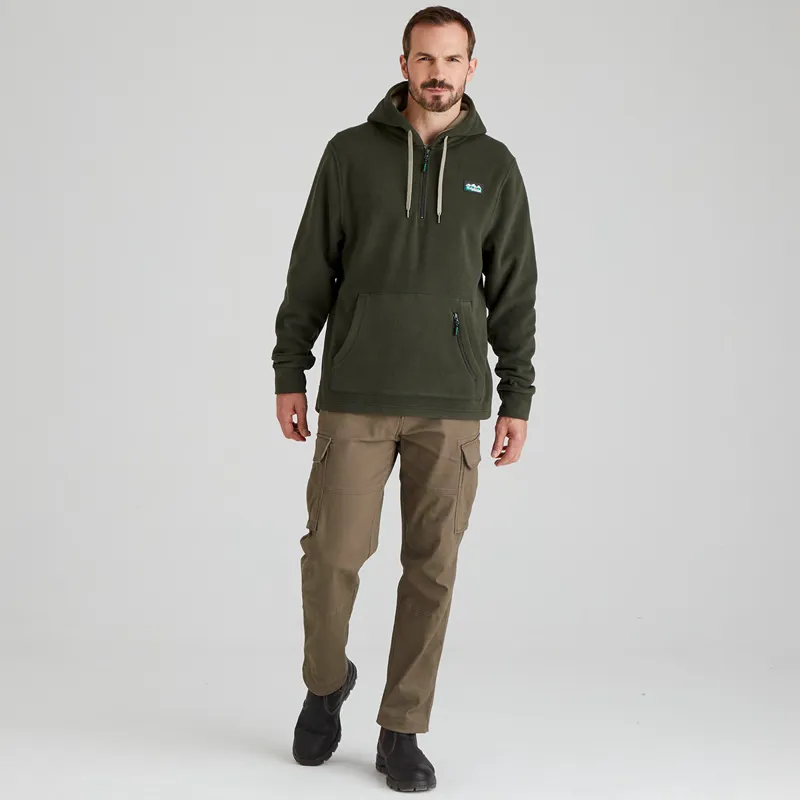 Ridgeline Men's Ballistic Fleece Hoodie - Deep Forest-3