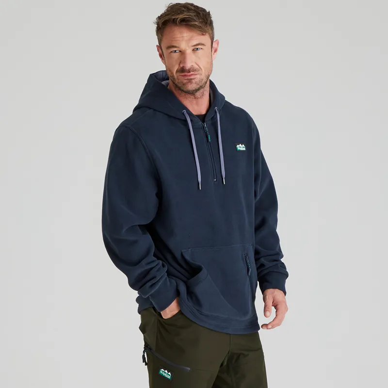 Ridgeline Men's Ballistic Fleece Hoodie - Navy-1