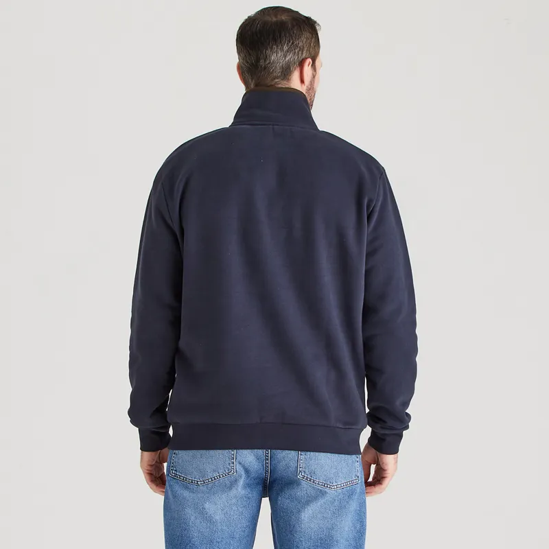 Ridgeline Men's Brancaster 1/4 Zip Top - Navy-2