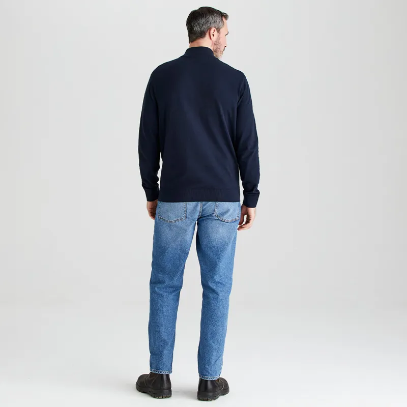 Ridgeline Men's Hartland 1/4 Zip Knit - Navy-5