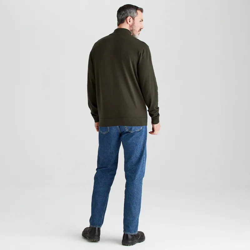 Ridgeline Men's Hartland 1/4 Zip Knit - Deep Forest-4