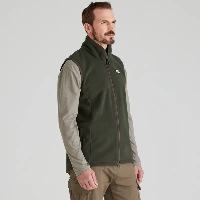 Ridgeline Men's Kodiak Fleece Gilet - Deep Forest-1