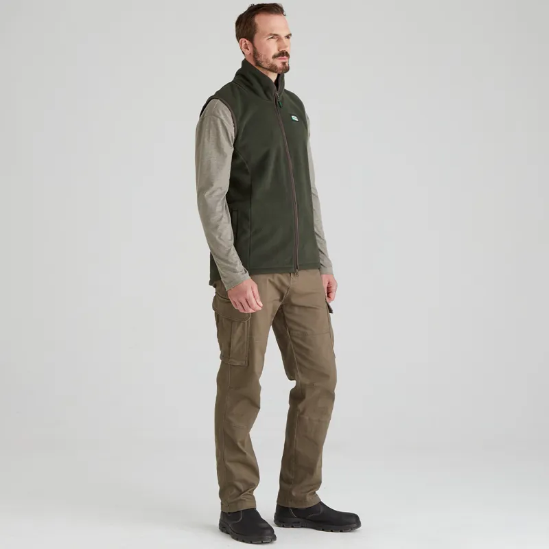 Ridgeline Men's Kodiak Fleece Gilet - Deep Forest-5