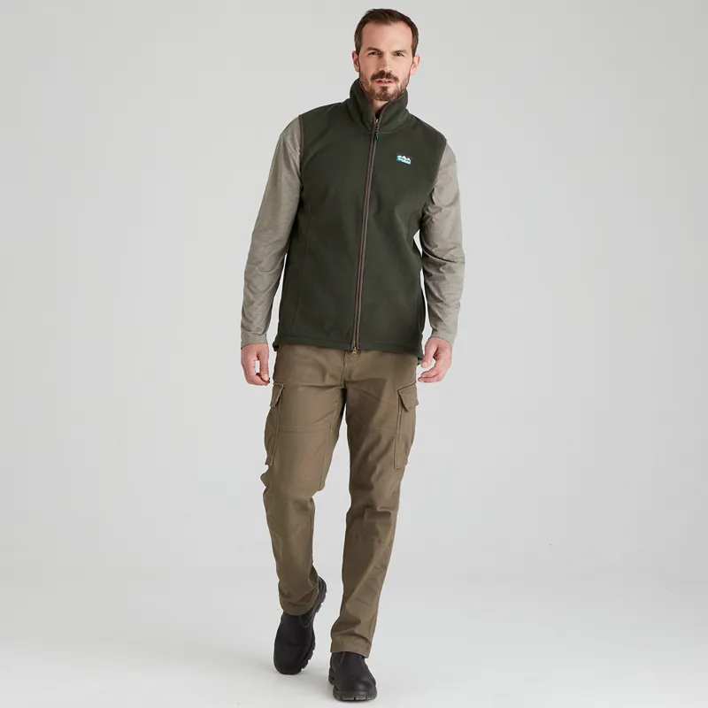 Ridgeline Men's Kodiak Fleece Gilet - Deep Forest-3