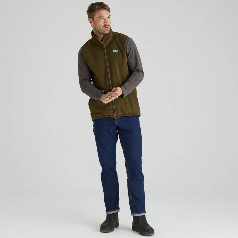 Ridgeline Men's Kodiak Fleece Gilet - Moody Teak-3