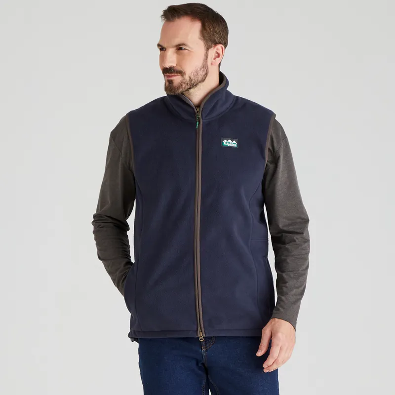 Ridgeline Men's Kodiak Fleece Gilet - Navy
