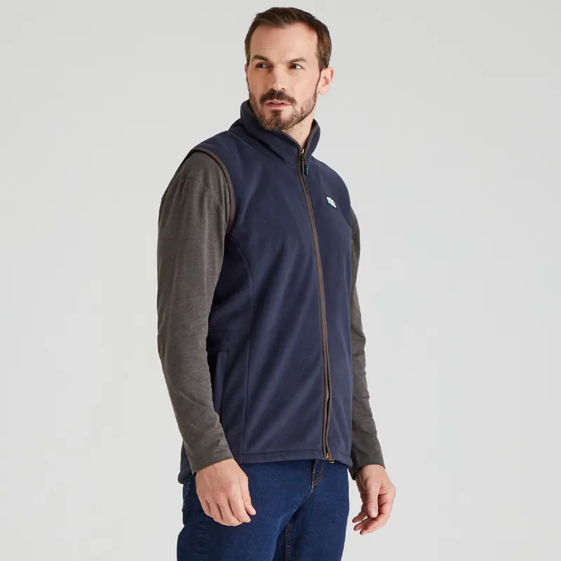 Ridgeline Men's Kodiak Fleece Gilet - Navy-1