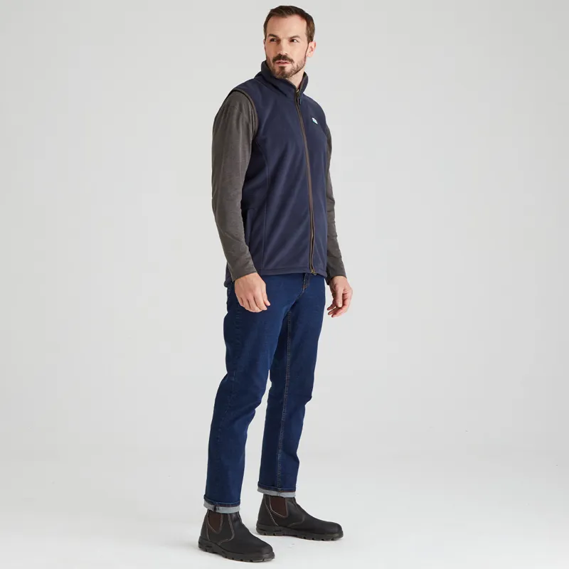 Ridgeline Men's Kodiak Fleece Gilet - Navy-4