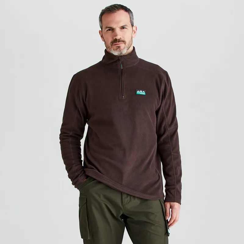 Ridgeline Men's Narvik Fleece - Deep Bark