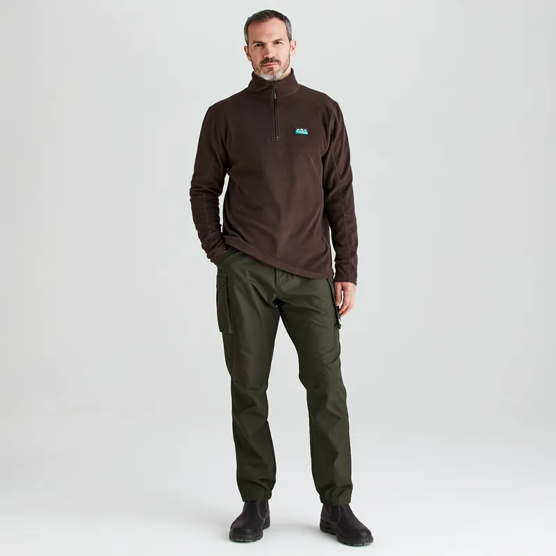 Ridgeline Men's Narvik Fleece - Deep Bark-3