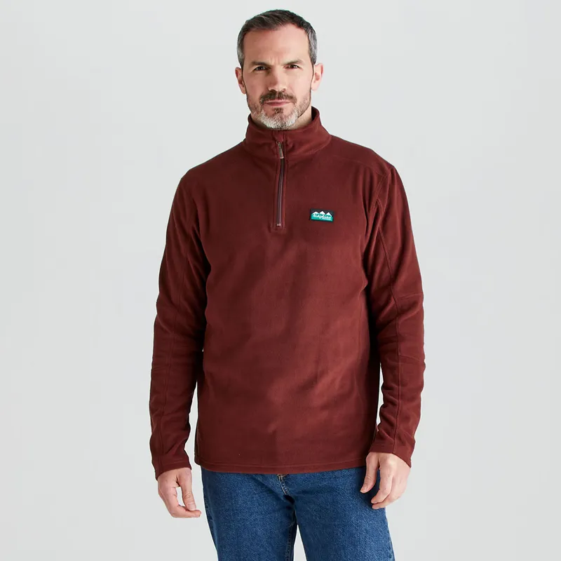 Ridgeline Men's Narvik Fleece - Oxblood