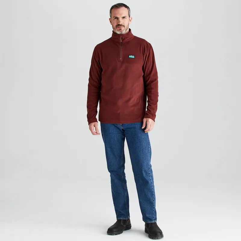 Ridgeline Men's Narvik Fleece - Oxblood-4