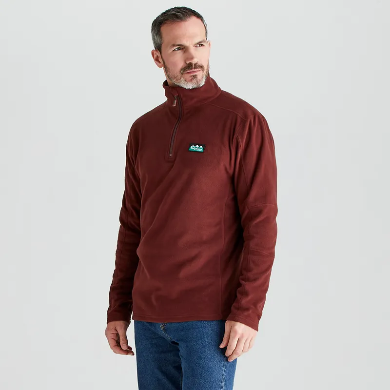 Ridgeline Men's Narvik Fleece - Oxblood-1