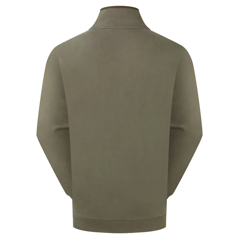 Ridgeline Men's Brancaster 1/4 Zip Top - Moss-7