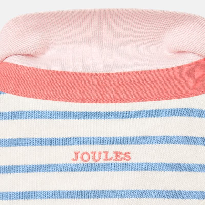 Joules Girls' Morgan Polo Shirt - Blue Stripe-5