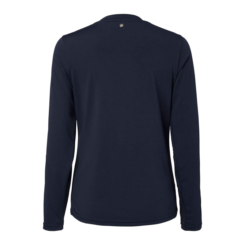 Mountain Horse Ladies Active Stripe Long Sleeve Tech Top - Navy-1