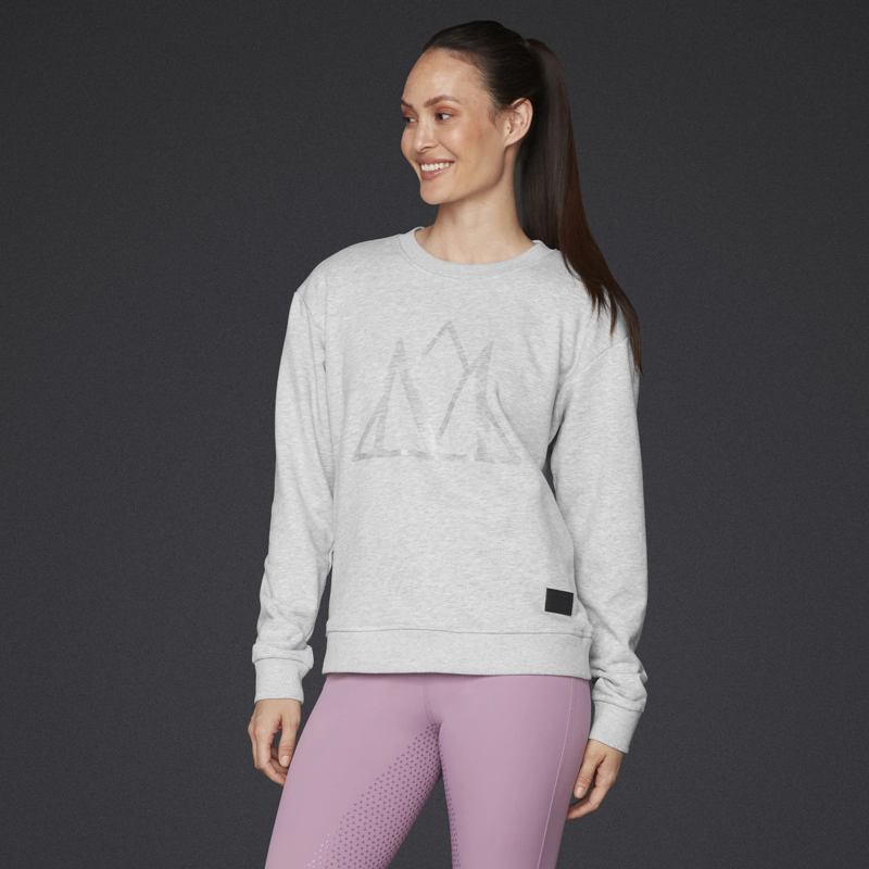 Mountain Horse Ladies MH Sweatshirt - Grey Melange-2