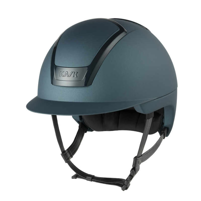 Kask Nemesi Metal Standard Peak Riding Hat - Teal Green