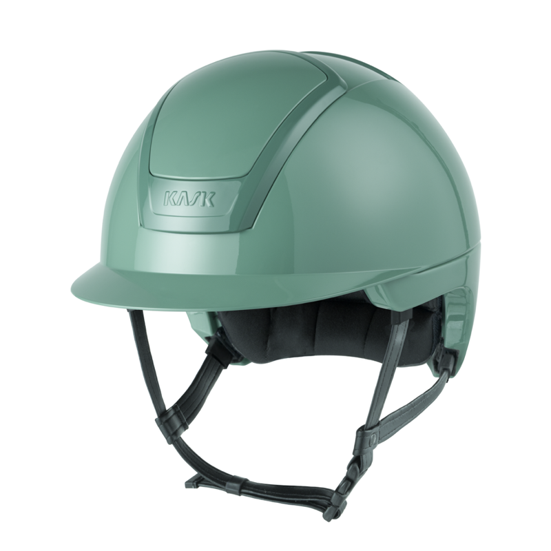 Kask Nemesi Shine Standard Peak Riding Hat - Mint Green