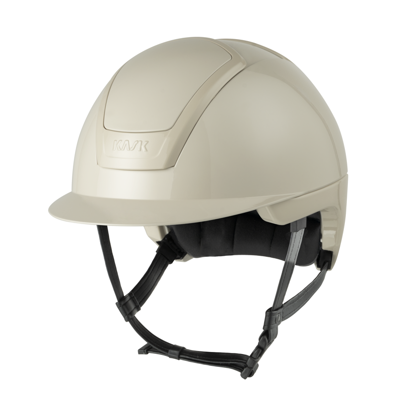 Kask Nemesi Shine Standard Peak Riding Hat - Silk Beige