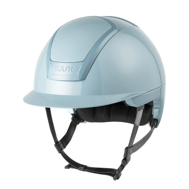 Kask Nemesi Shine Standard Peak Riding Hat - Soft Blue
