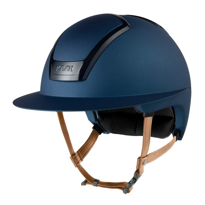 Kask Nemesi Metal Wide Peak Riding Hat - Cobalt Blue-1