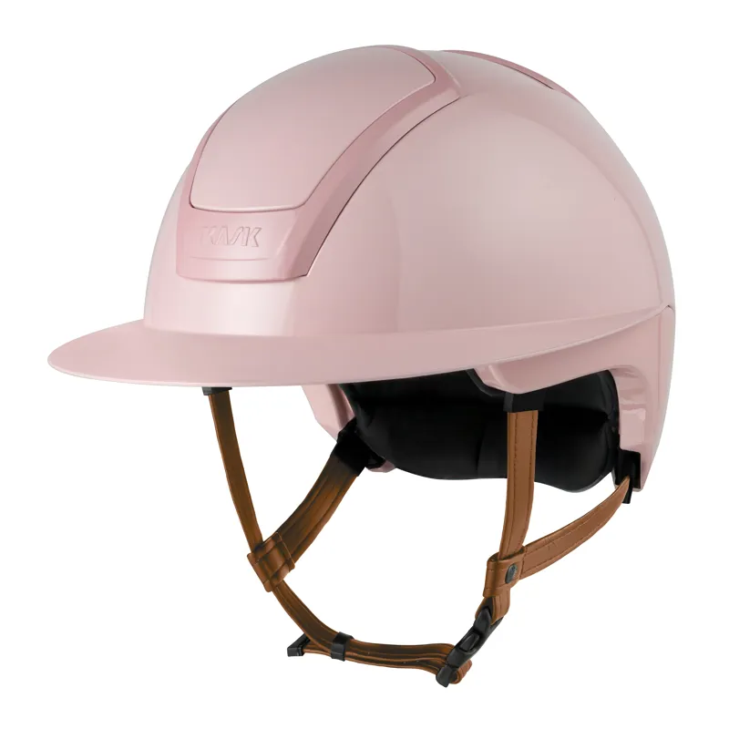 Kask Nemesi Shine Wide Peak Riding Hat - Bubble Pink-1