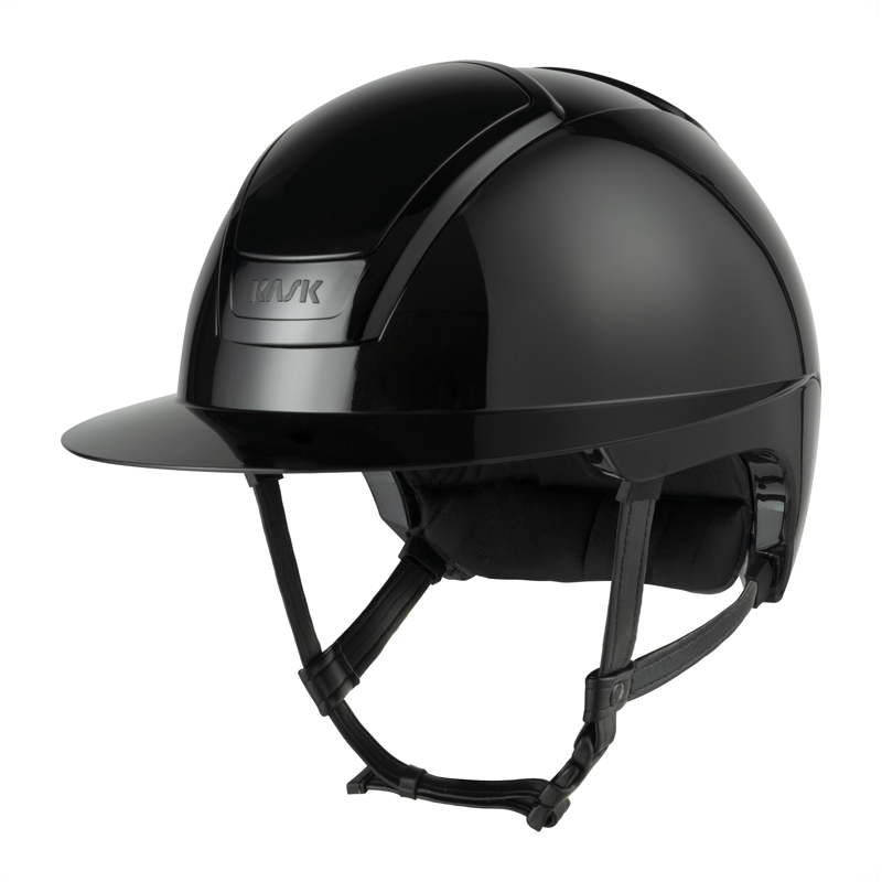Kask Nemesi Shine Wide Peak Riding Hat - Black