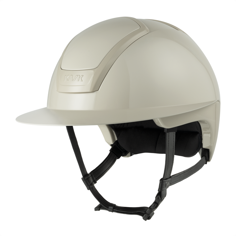 Kask Nemesi Shine Wide Peak Riding Hat - Silk Beige