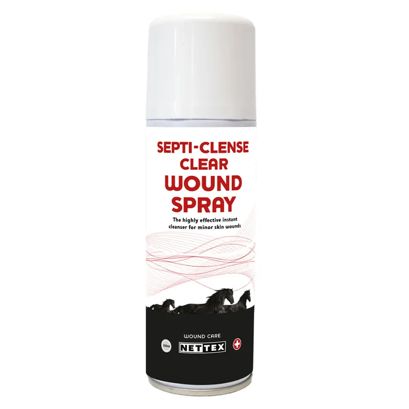 Nettex Equine Septi-Clense Clear Wound Spray - 200ml